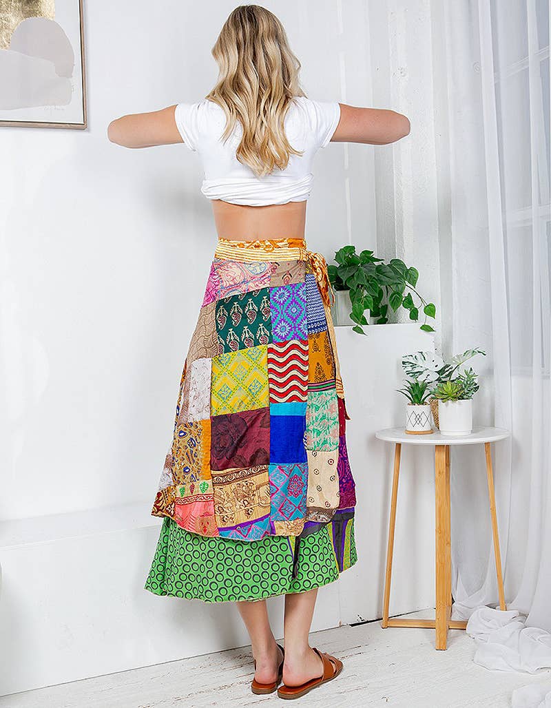 Mixed patch magic skirt and dress (KT-1269)