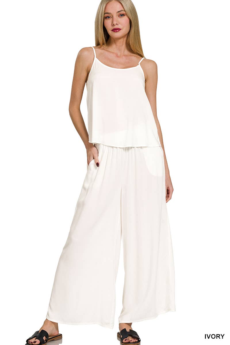 0802 Rayon Cami & Pants 2pc Set SI-27443