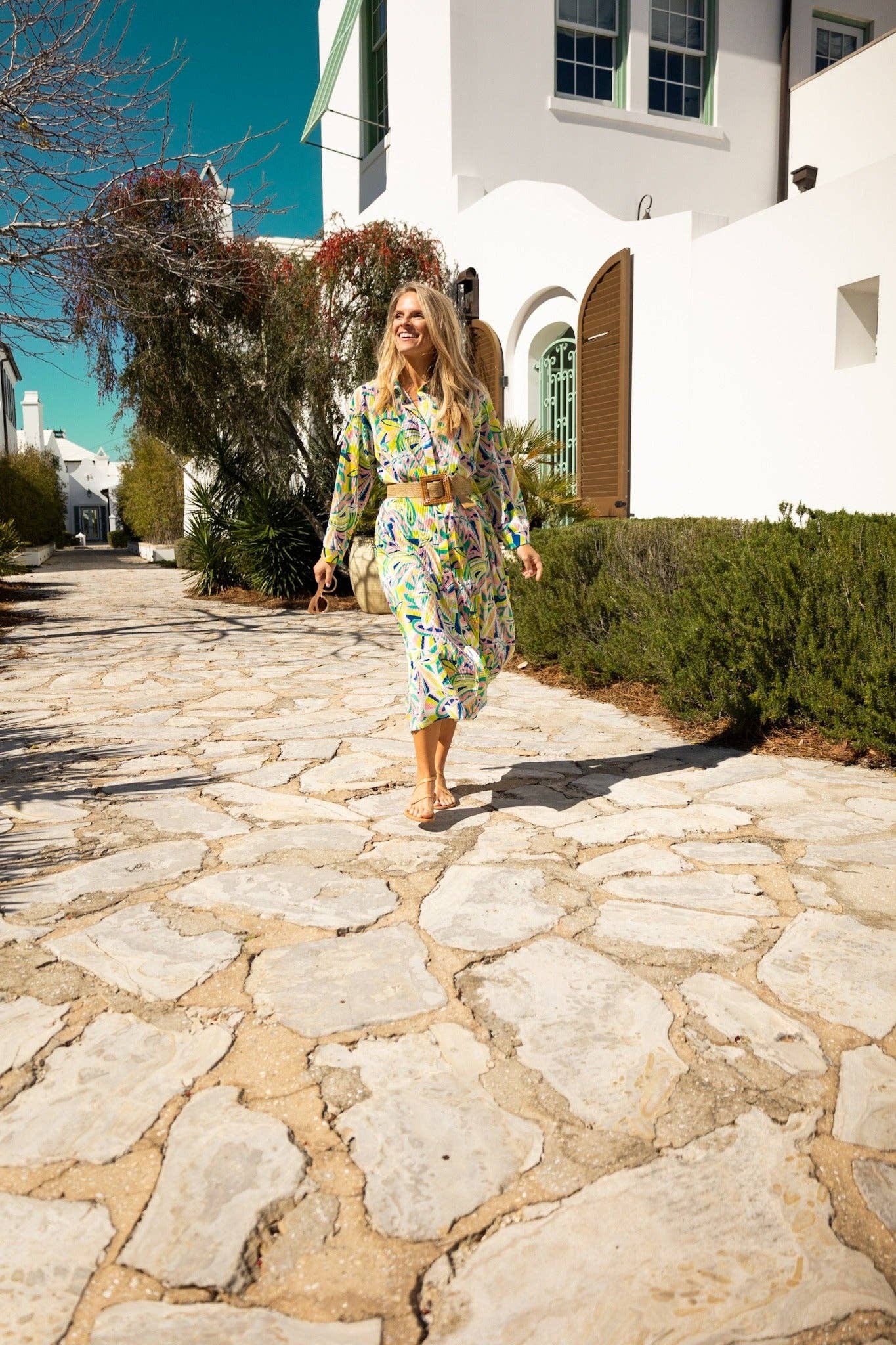 Abstract button down coverup