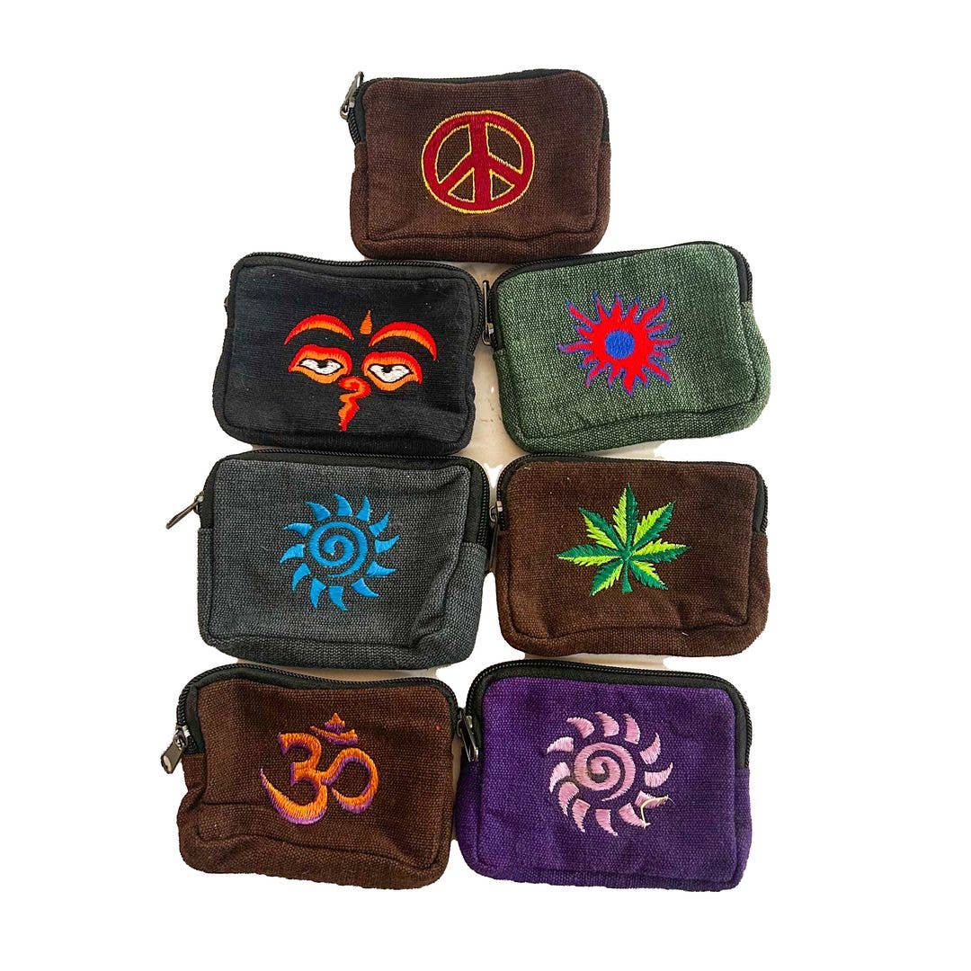 Embroidered Cotton Coin Purse, ST-CP-GEN-142