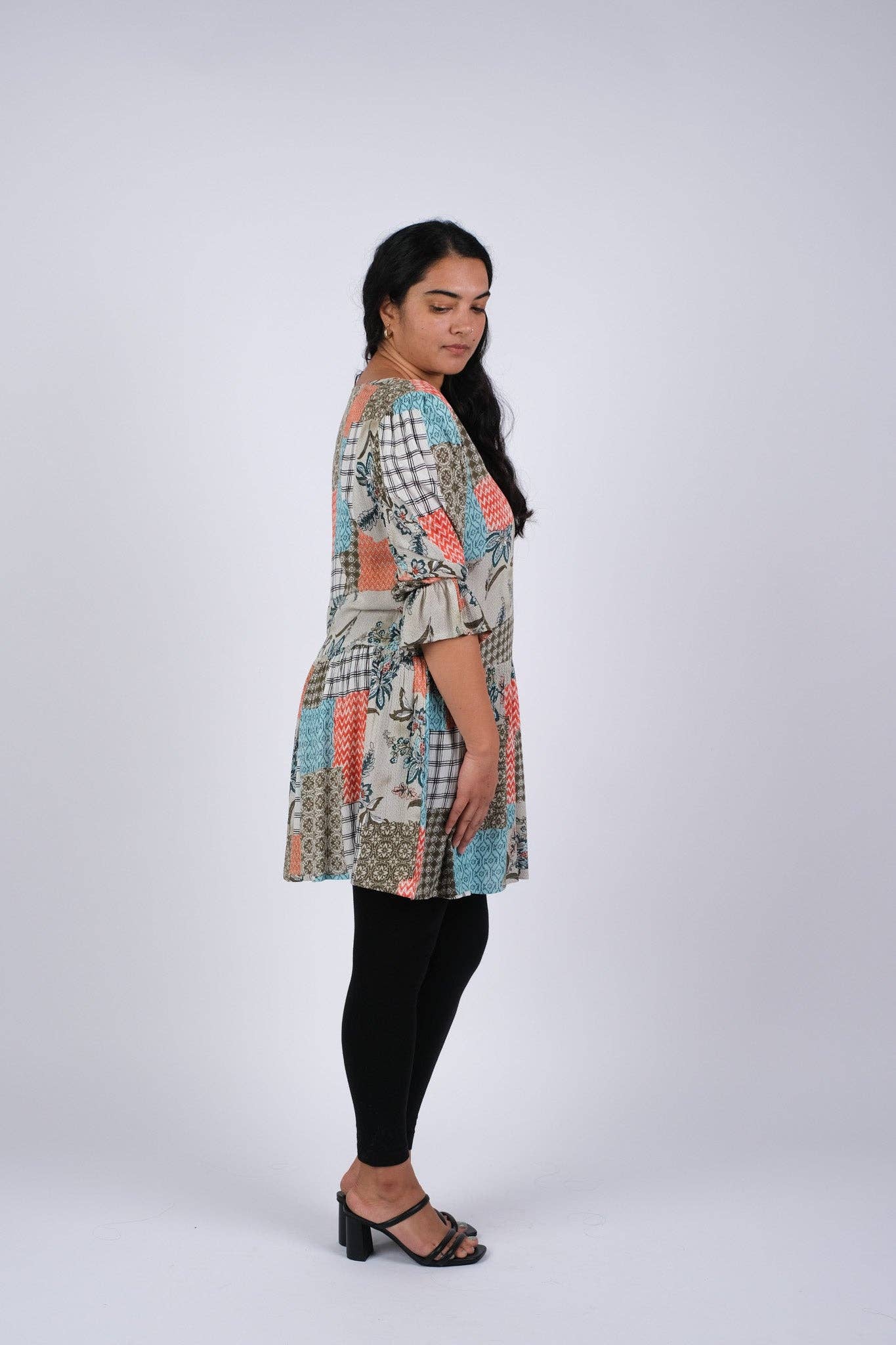 Bohemian Patch Blockprint Bliss Tunic