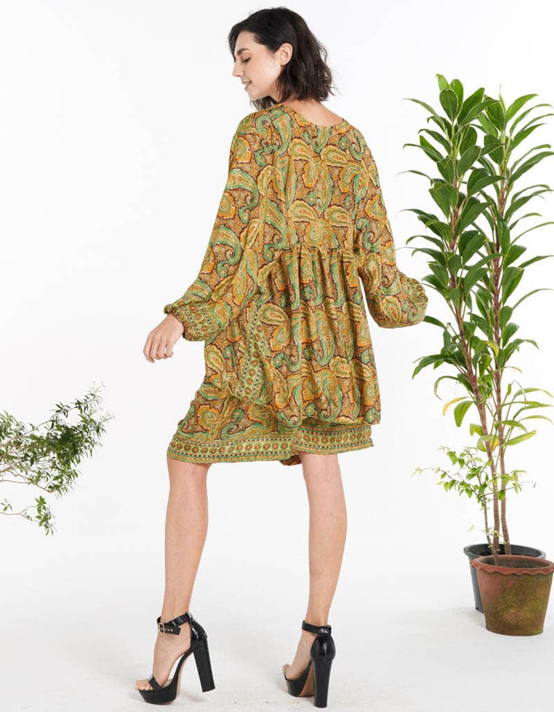 WOMENS CLOTHING - ASSORTED COLOR POLYSILK TOP(KT-1472)