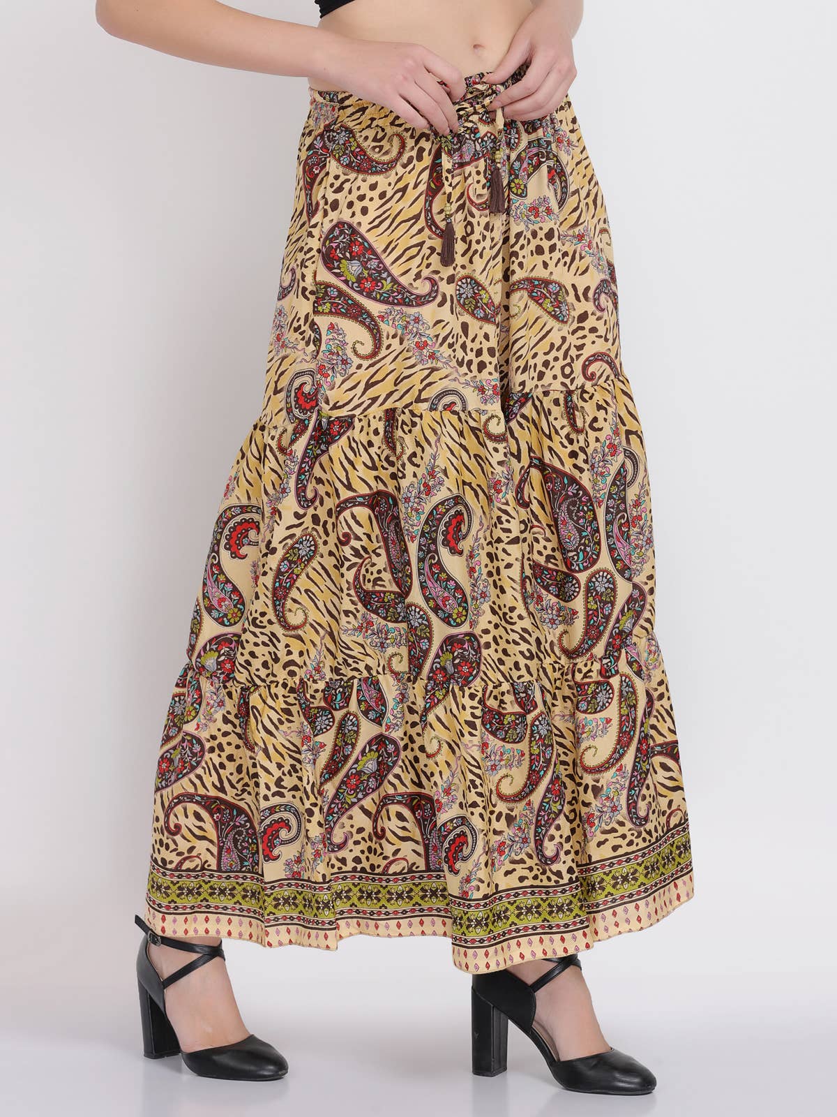 Women Casual Flower Print Wide Leg Trouser Palazzo Pant Lot