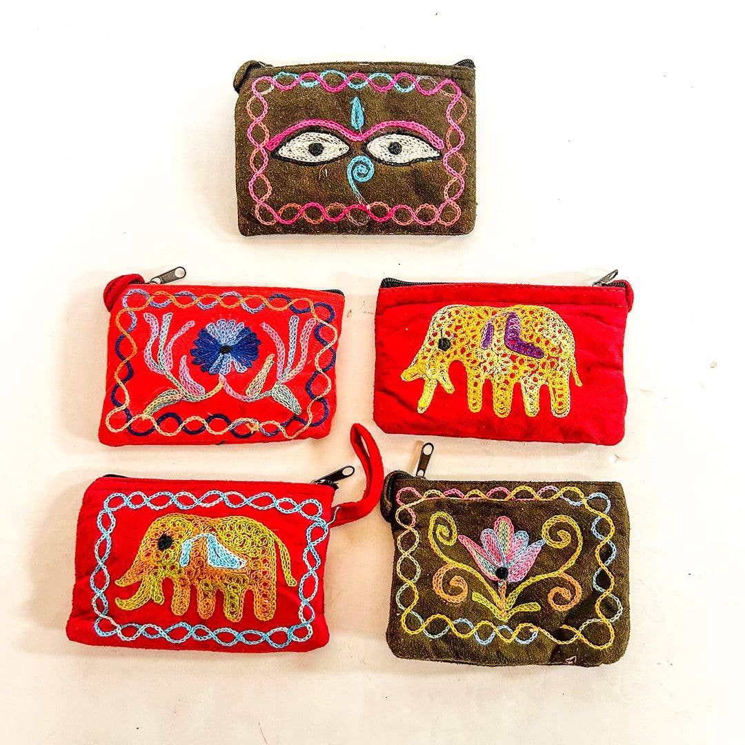 Faux Suede Coin Purse, ST-CP-KAS-15