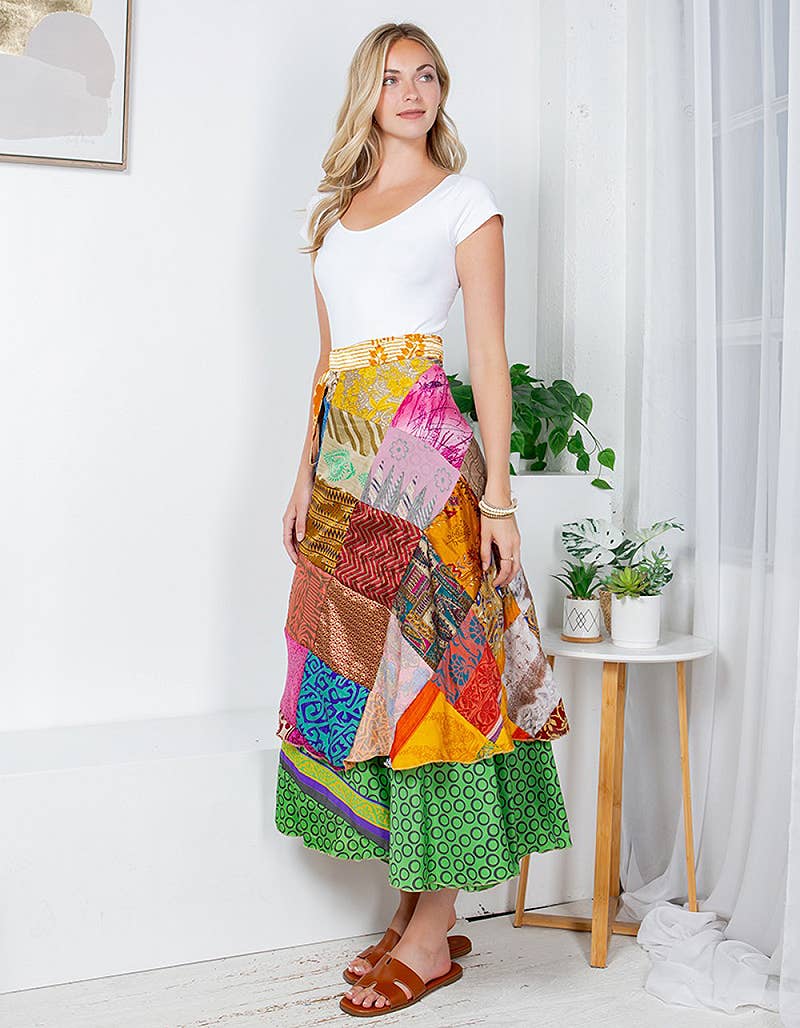 Mixed patch magic skirt and dress (KT-1269)