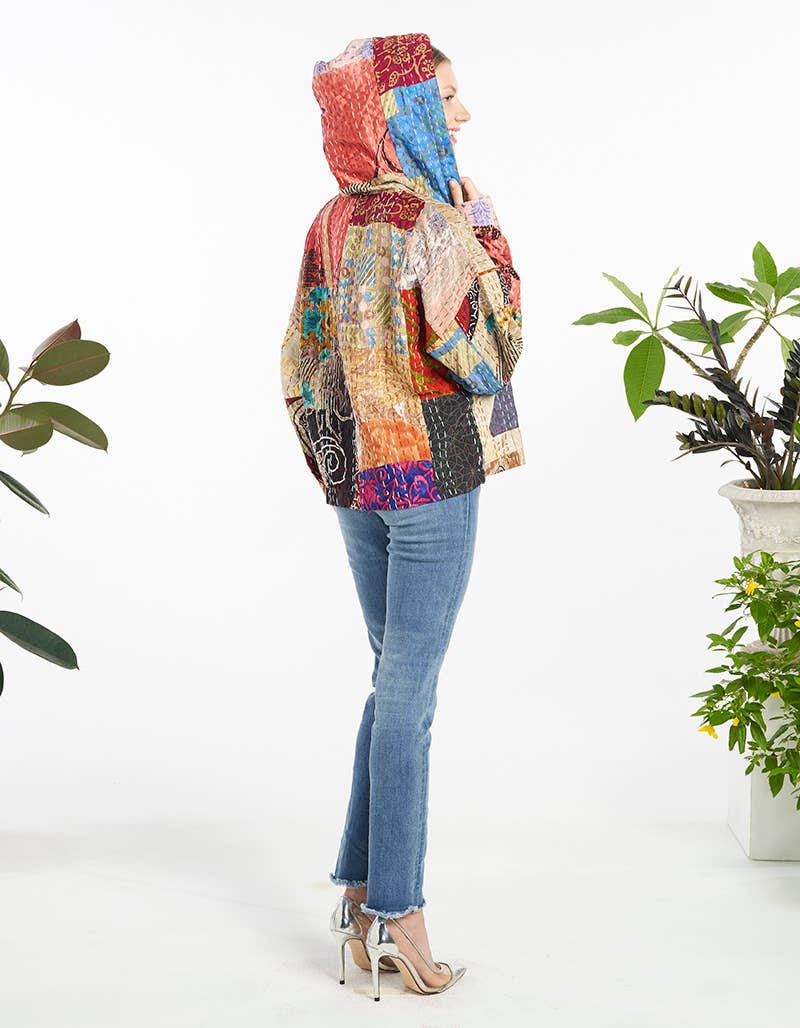Womens Clothing - Cotton Hoodie Jacket (KT-1536)