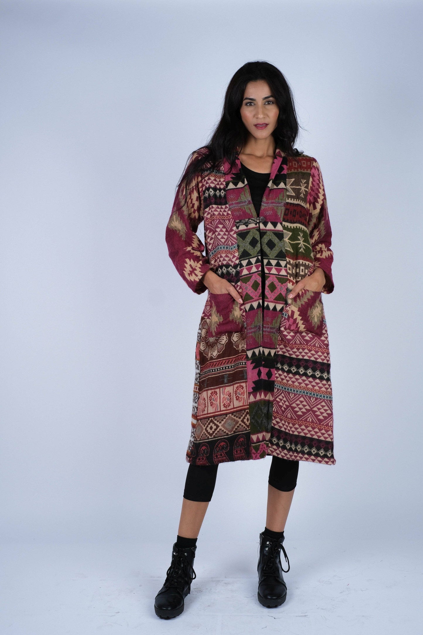 Southwester Patchwork Open Front Jacket