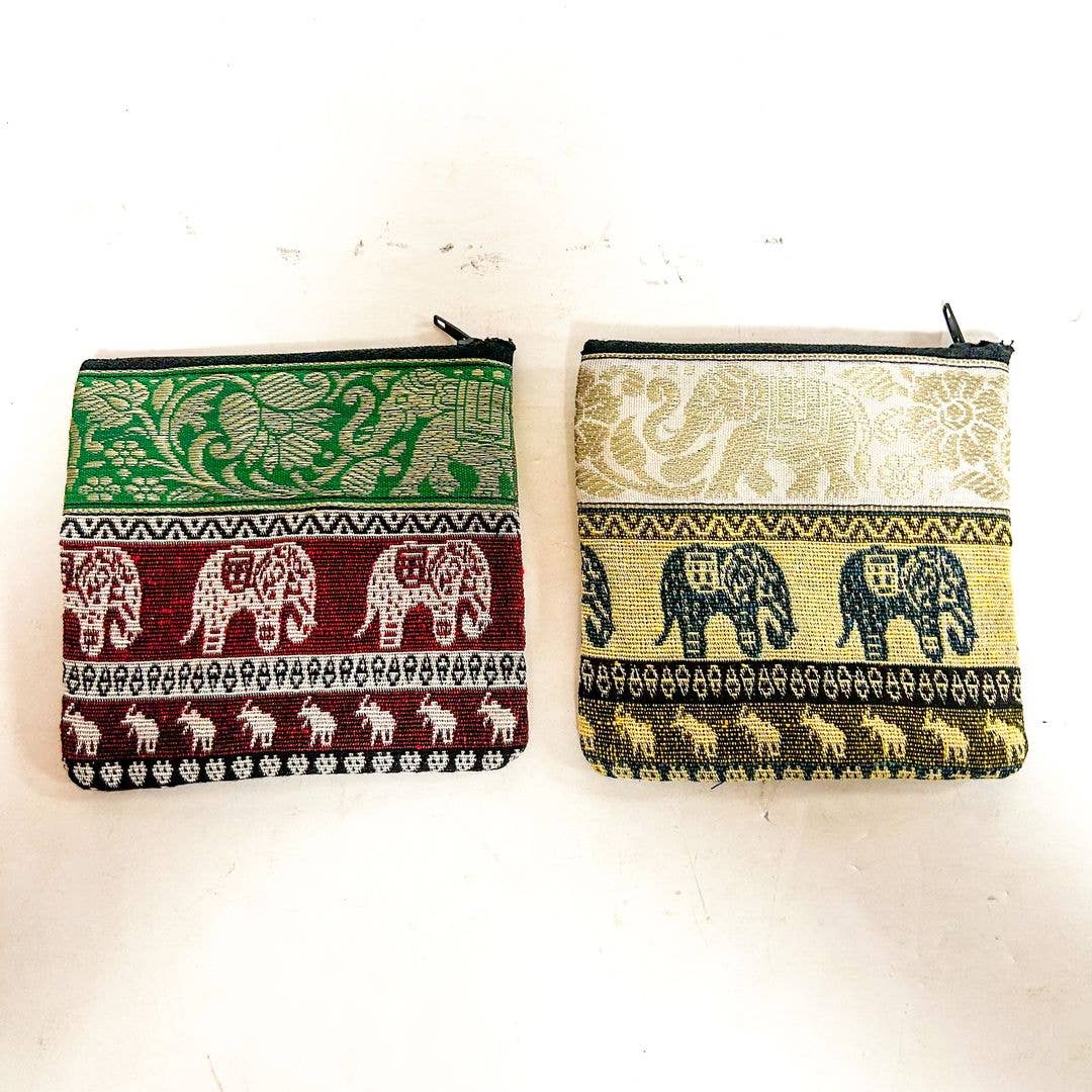 Elephant Cotton Coin Purse, ST-CP-EL-02
