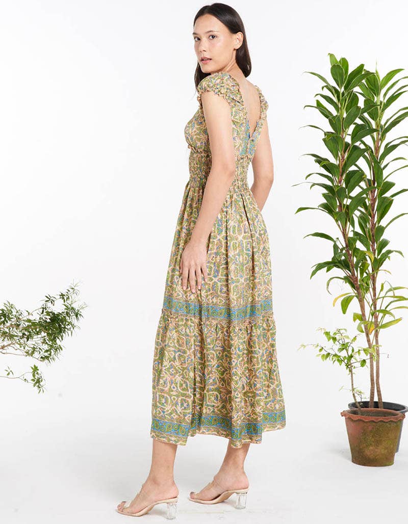 WOMENS CLOTHING - POLYSILK DRESS  (KT-1465)