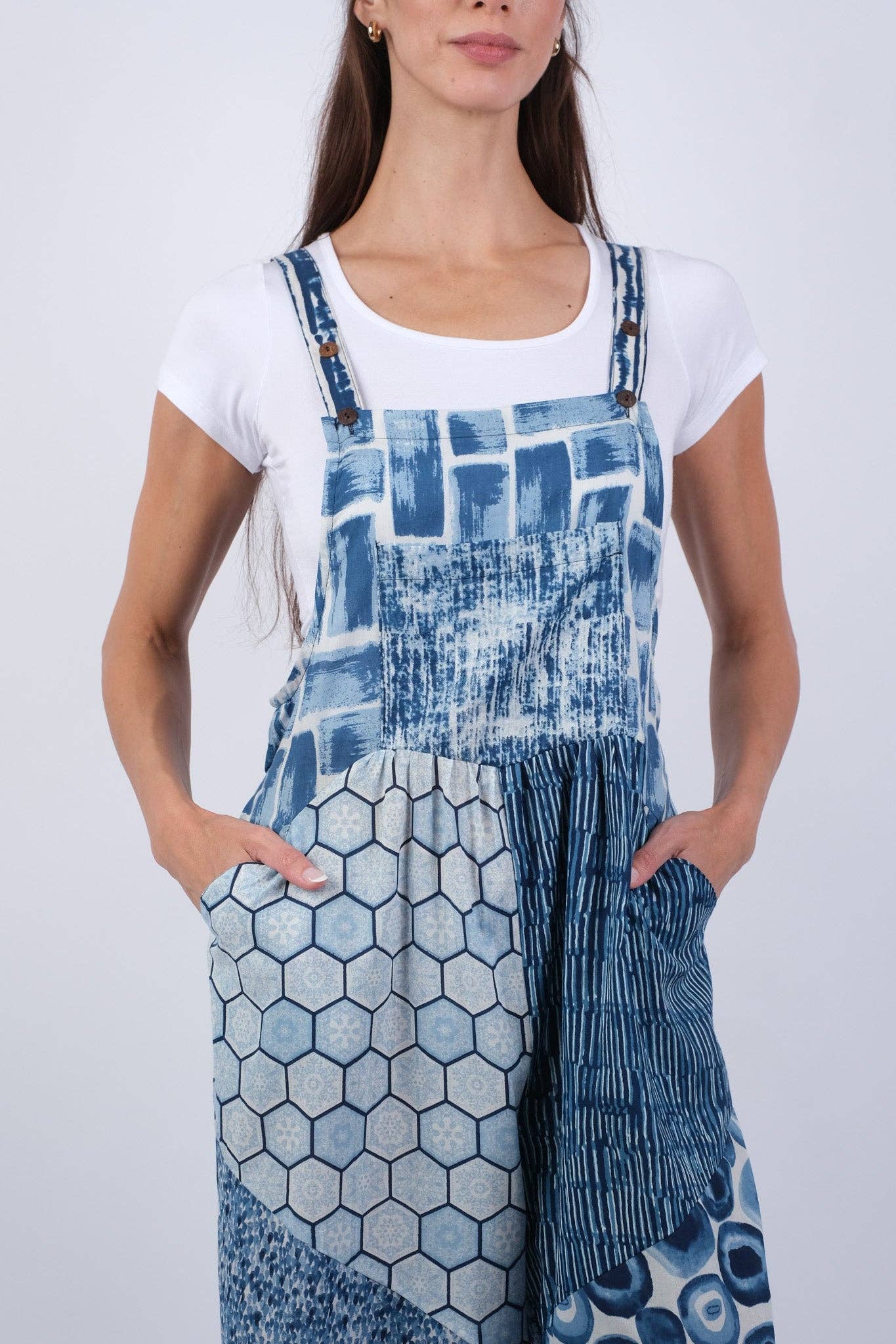 Sapphire Ocean Bohemian Chic Overalls
