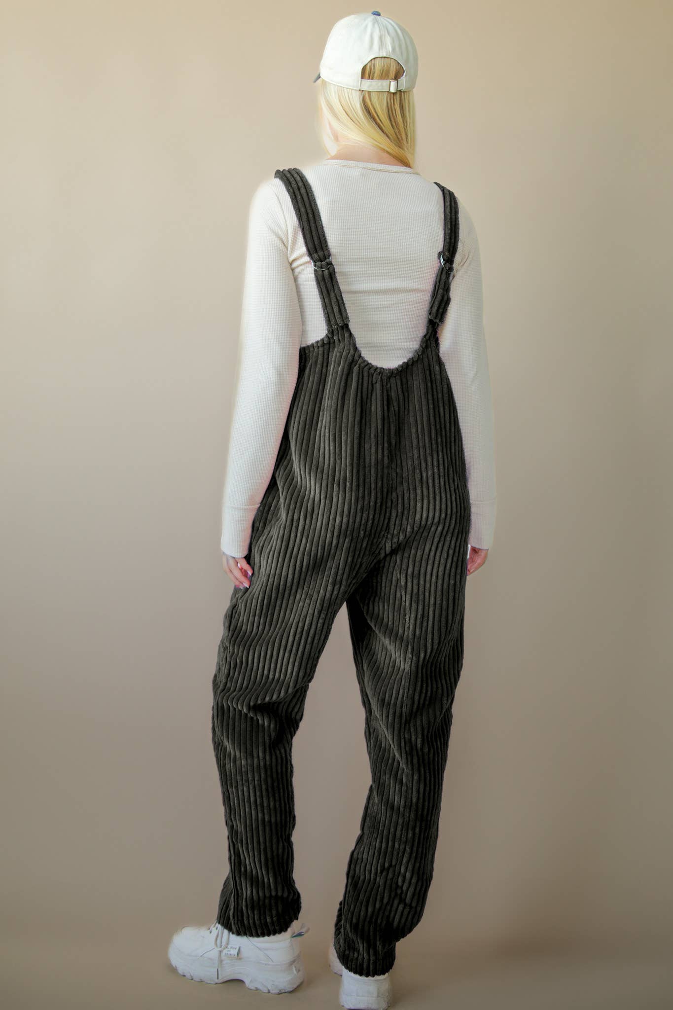 NP70513-Cozy Soft Corduroy Jumpsuits