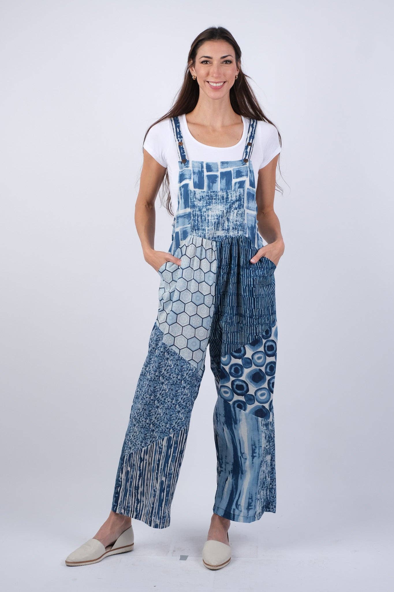Sapphire Ocean Bohemian Chic Overalls