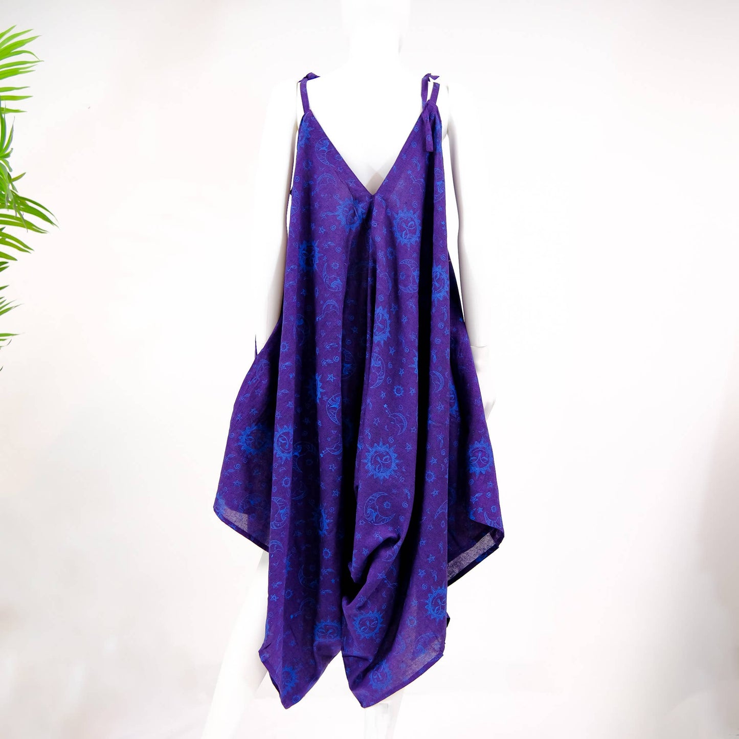 Celestial Print Bohemian Style Wide Leg Jumpsuit