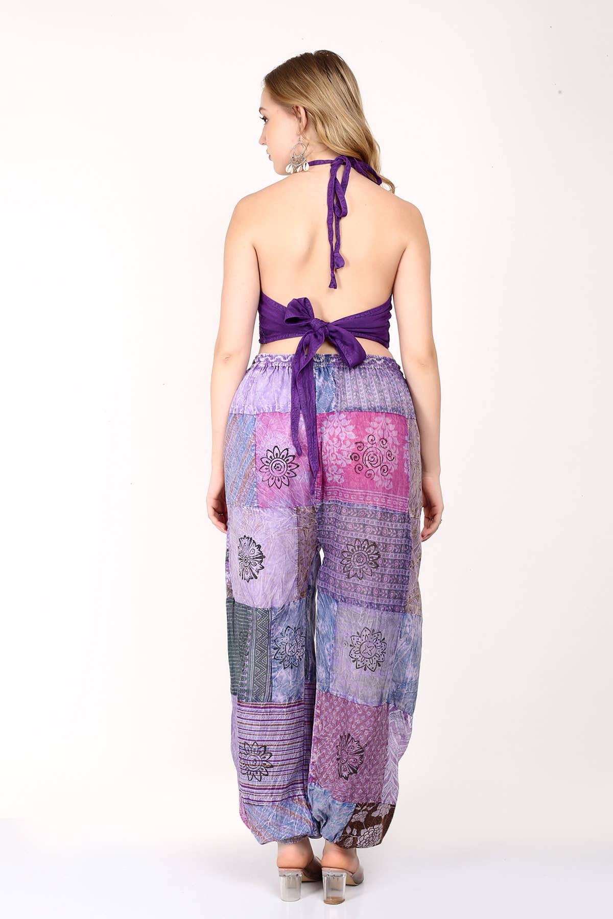 Women's Boho Cotton Printed Patchwork Harem Pant Mix Lot