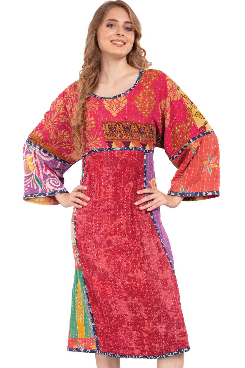 Reversible Kantha Sari Dress