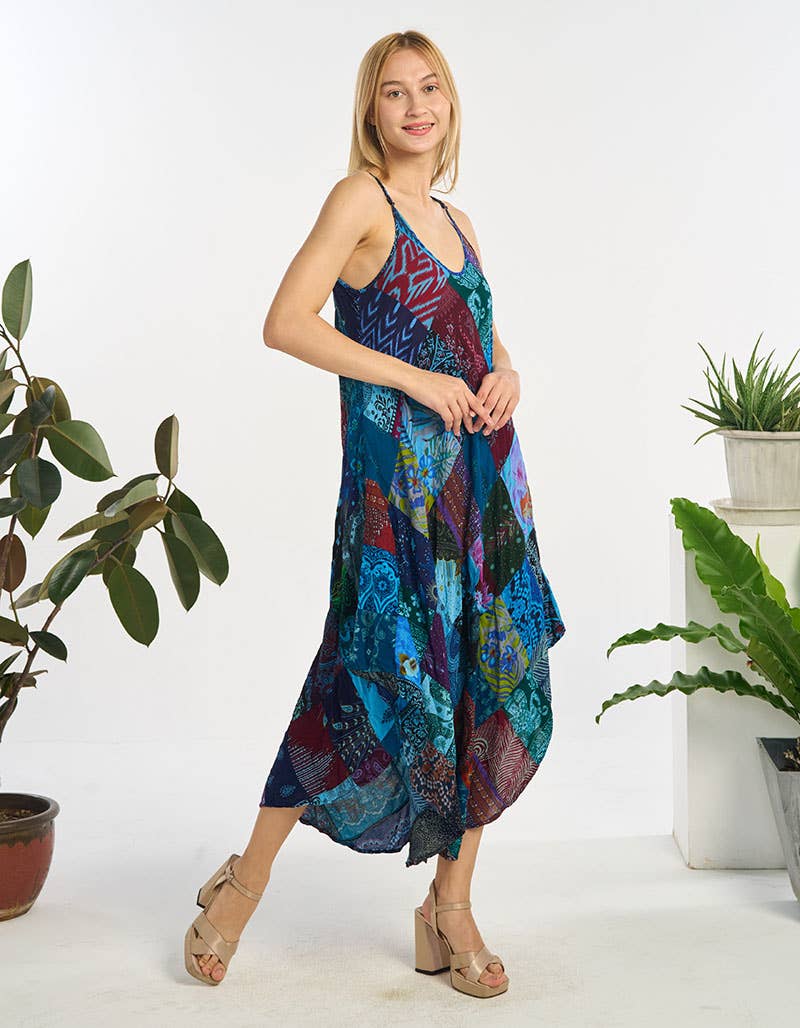 WOMENS CLOTHING-RAYON DRESS (TH-1991)