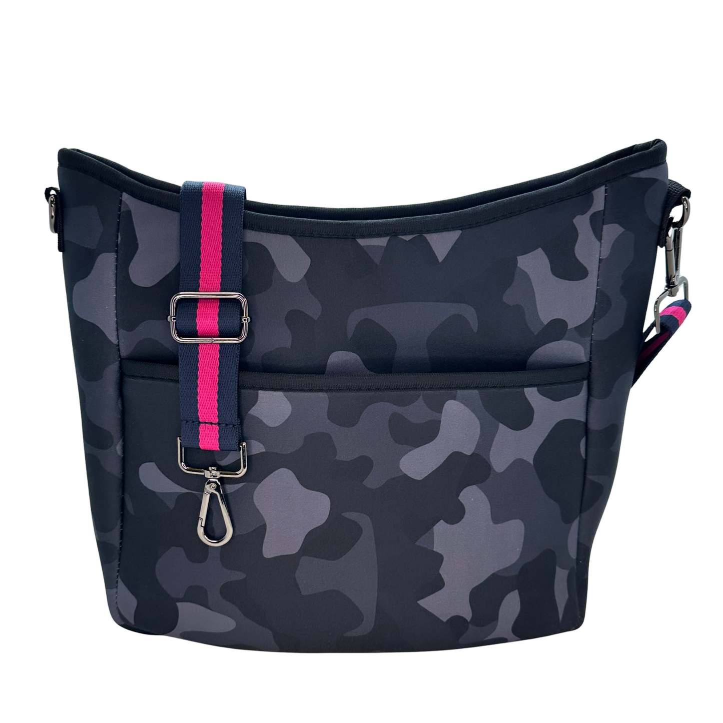 Neoprene Messenger Bag Midnight Camo
