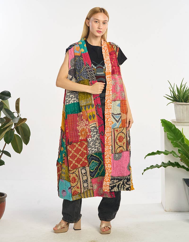 WOMENS CLOTHING-COTTON KIMONO (KT-1581)
