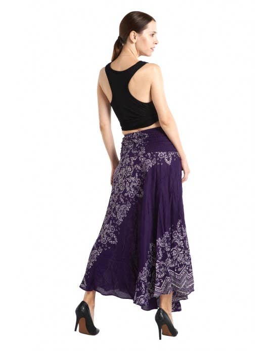Paisley Print Tube Dress/ Maxi Skirt (TH-1390)