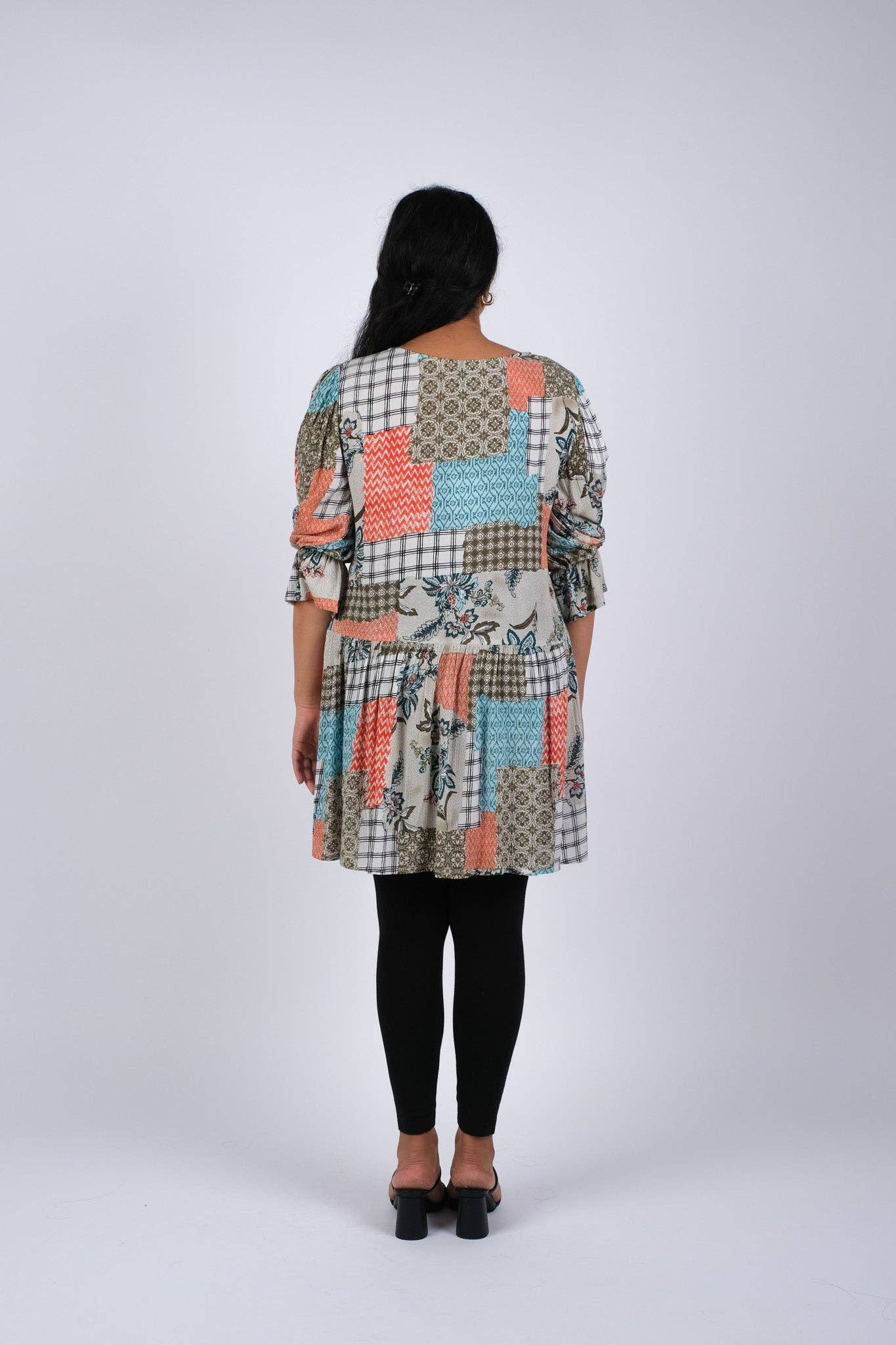 Bohemian Patch Blockprint Bliss Tunic