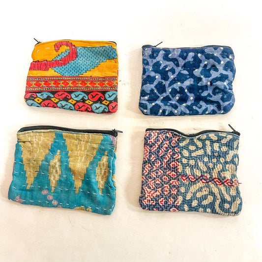 Kantha Cotton Coin Purse, ST-CP-KA-36