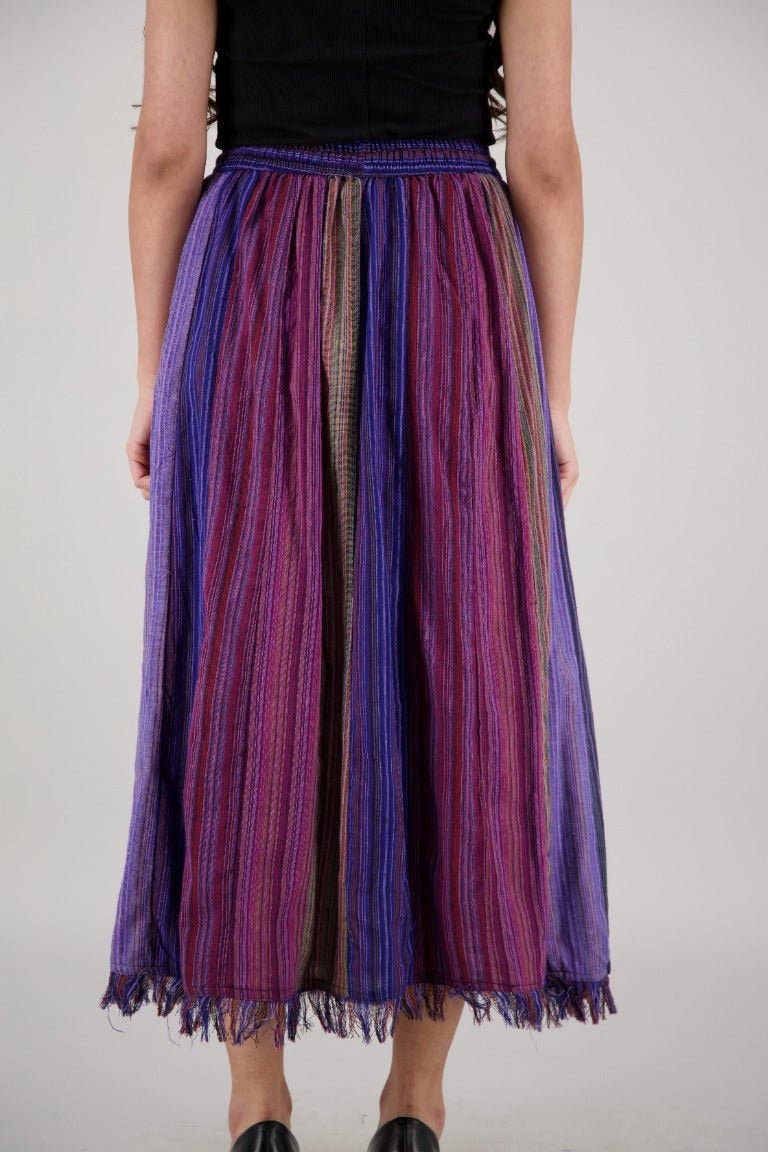 Multicolor Patchwork Boho Skirt PAT-3516