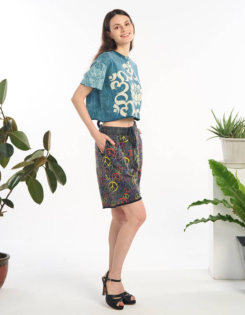 WOMENS CLOTHING-COTTON CROP TOP  (TH-1974)