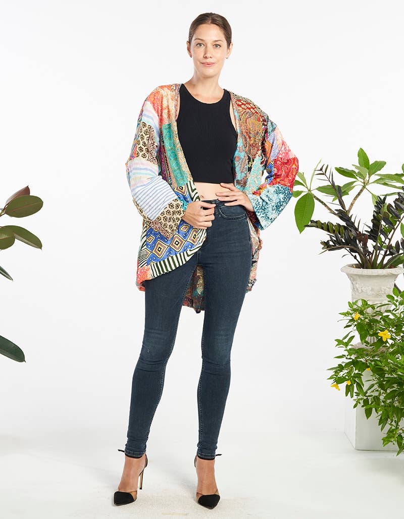WOMENS CLOTHING -  POLYSILK JACKET (KT-1521)