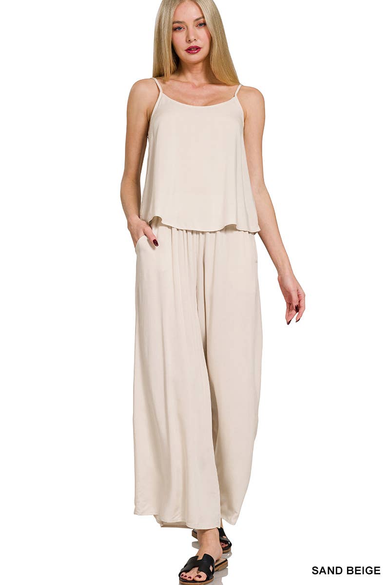 0802 Rayon Cami & Pants 2pc Set SI-27443