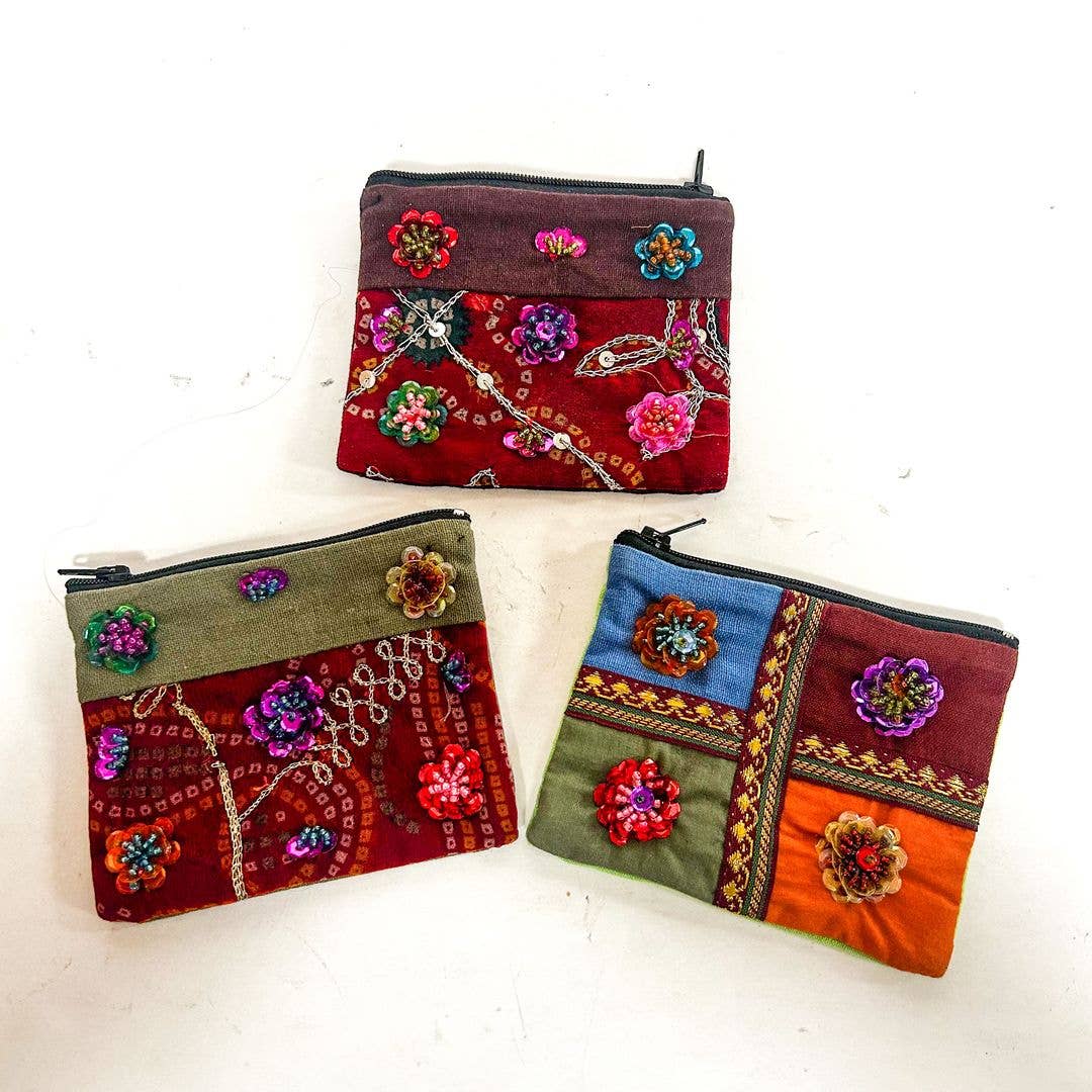Sequin Multicolor Coin Purse, ST-CP-UCW-173