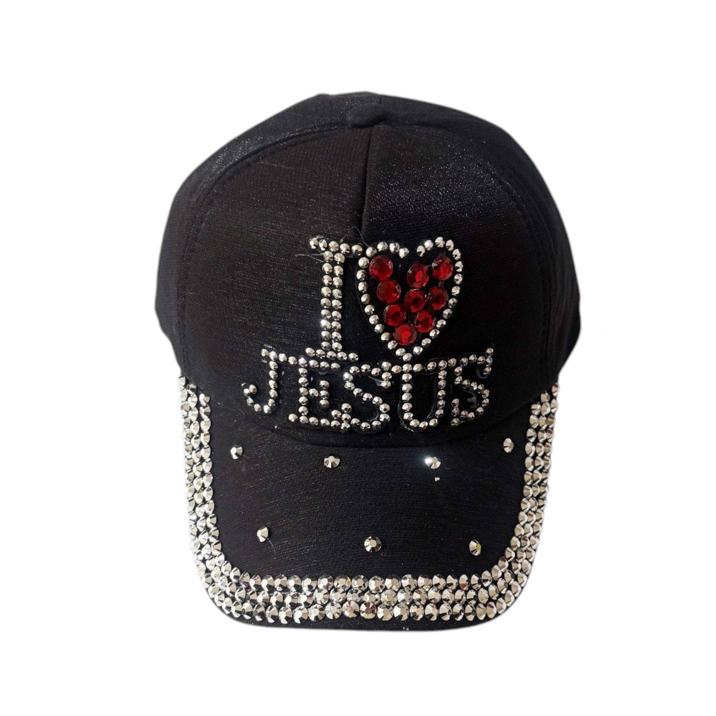 Bling Rhinestone I Love Jesus Cap SS41128-28 (12PC)