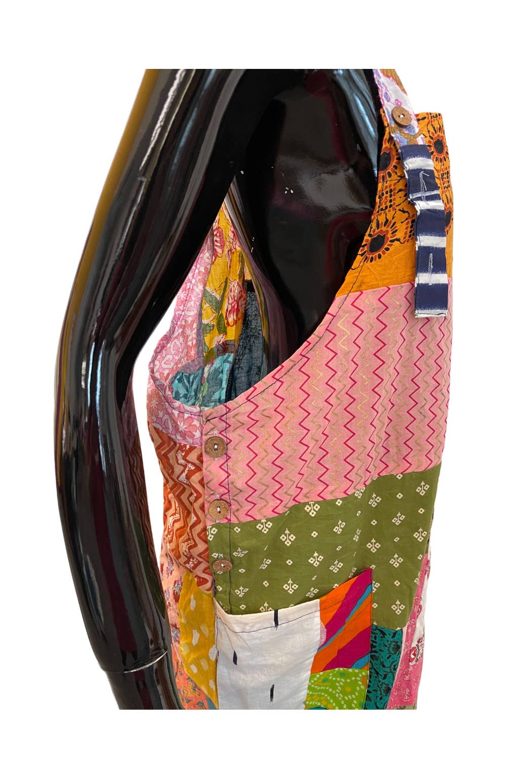 Multipatch Cotton Jumpsuit (KT-1429)