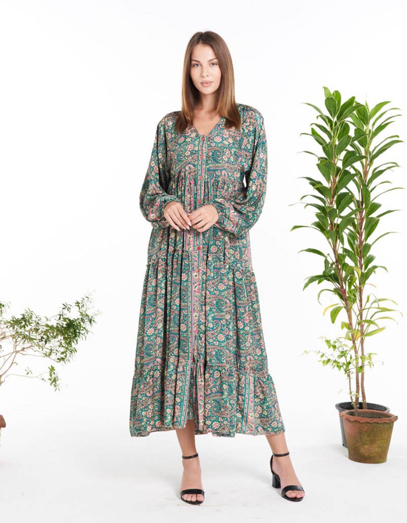 WOMENS CLOTHING - POLYSILK DRESS (KT-1468)