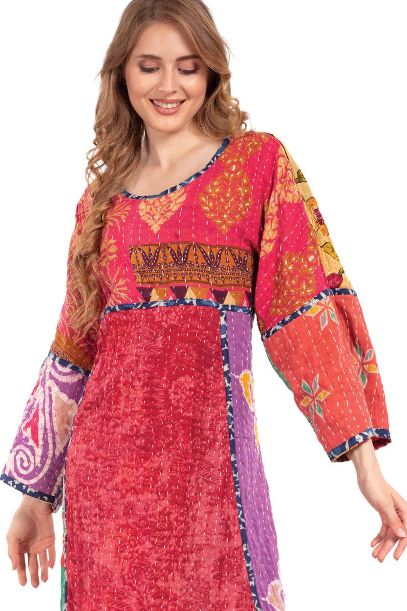 Reversible Kantha Sari Dress