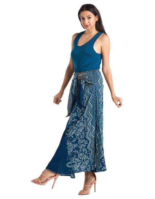 Paisley Print Tube Dress/ Maxi Skirt (TH-1390)