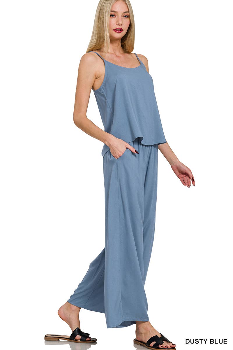 0802 Rayon Cami & Pants 2pc Set SI-27443