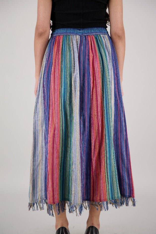 Multicolor Patchwork Boho Skirt PAT-3516