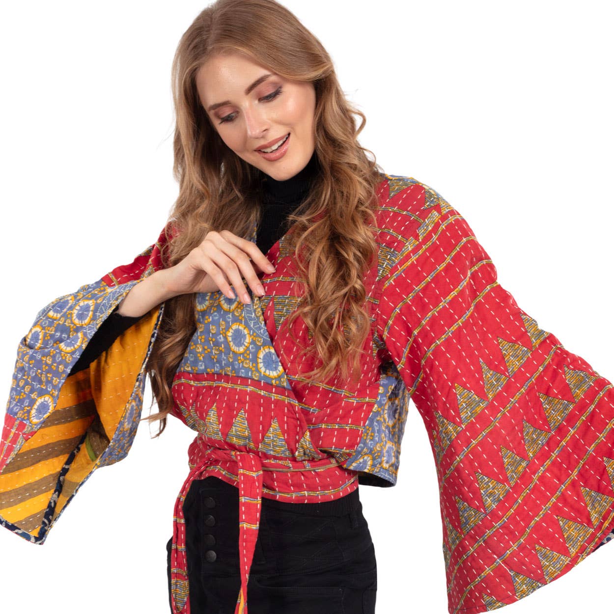 Reversible Kantha Butterfly Top