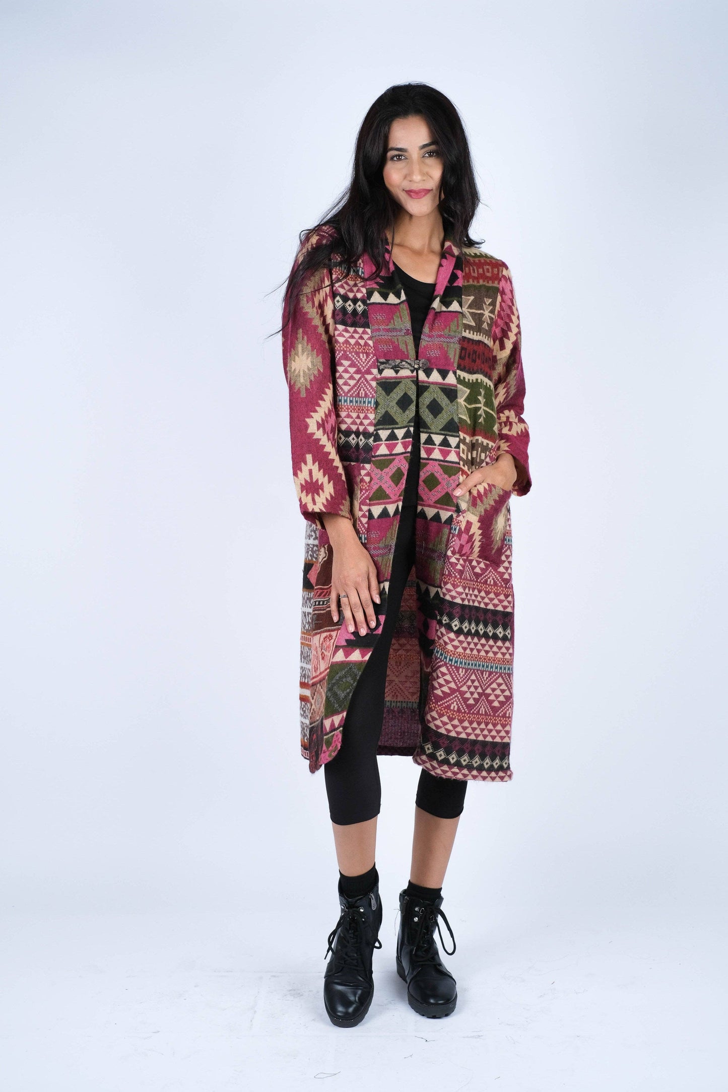 Southwester Patchwork Open Front Jacket