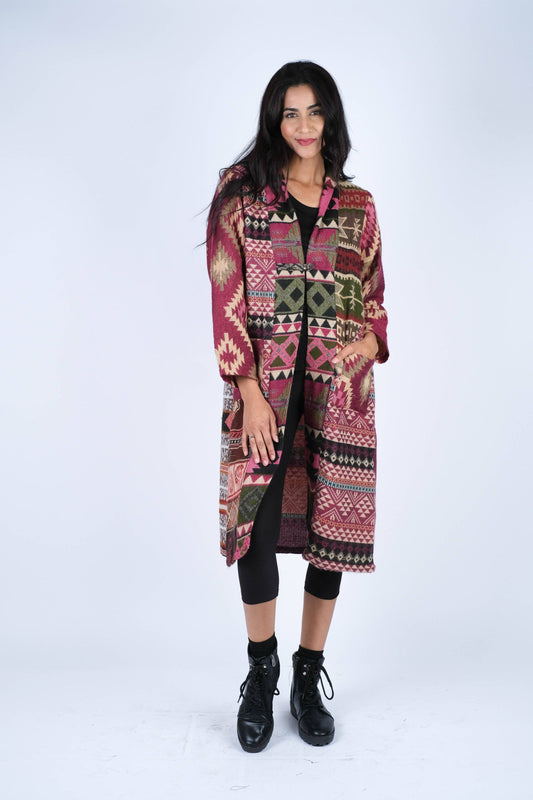 Southwester Patchwork Open Front Jacket