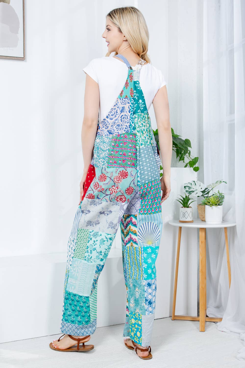 Multipatch Cotton Jumpsuit (KT-1429)