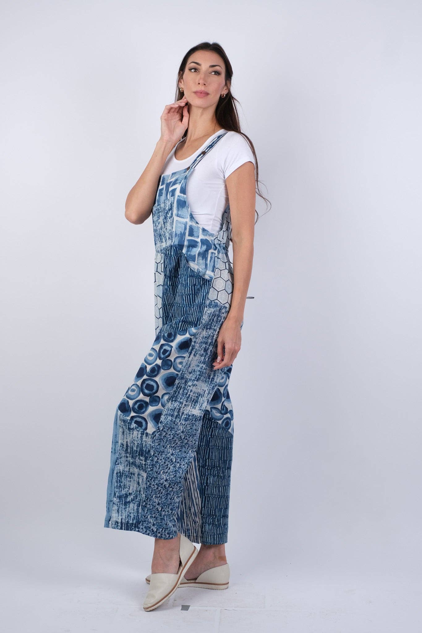 Sapphire Ocean Bohemian Chic Overalls
