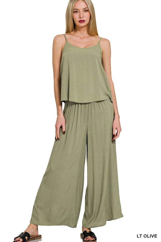 0802 Rayon Cami & Pants 2pc Set SI-27443