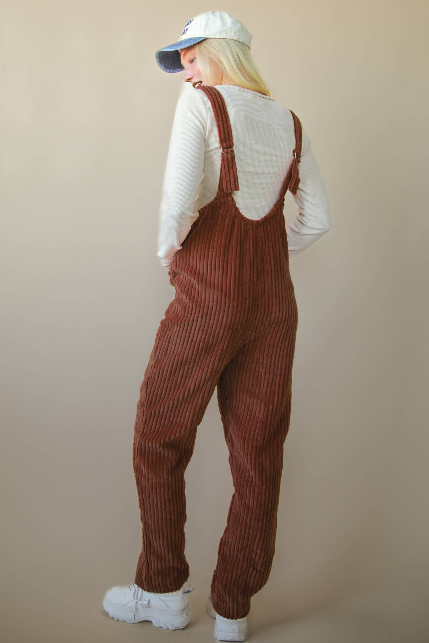 NP70513-Cozy Soft Corduroy Jumpsuits