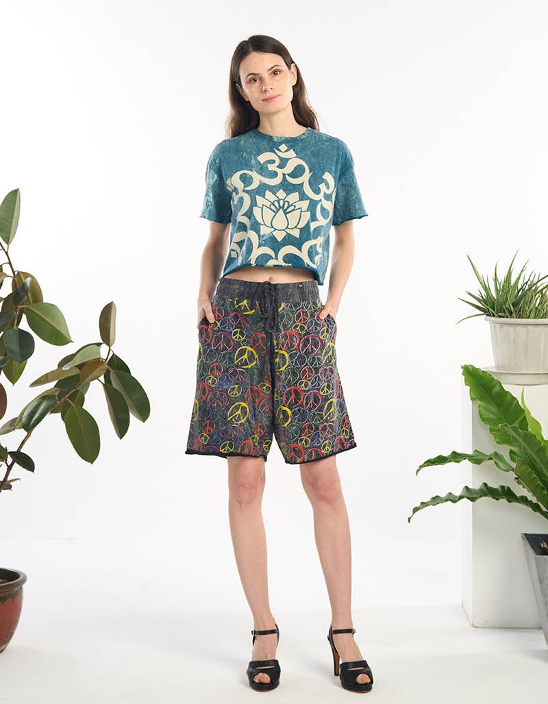 WOMENS CLOTHING-COTTON CROP TOP  (TH-1974)