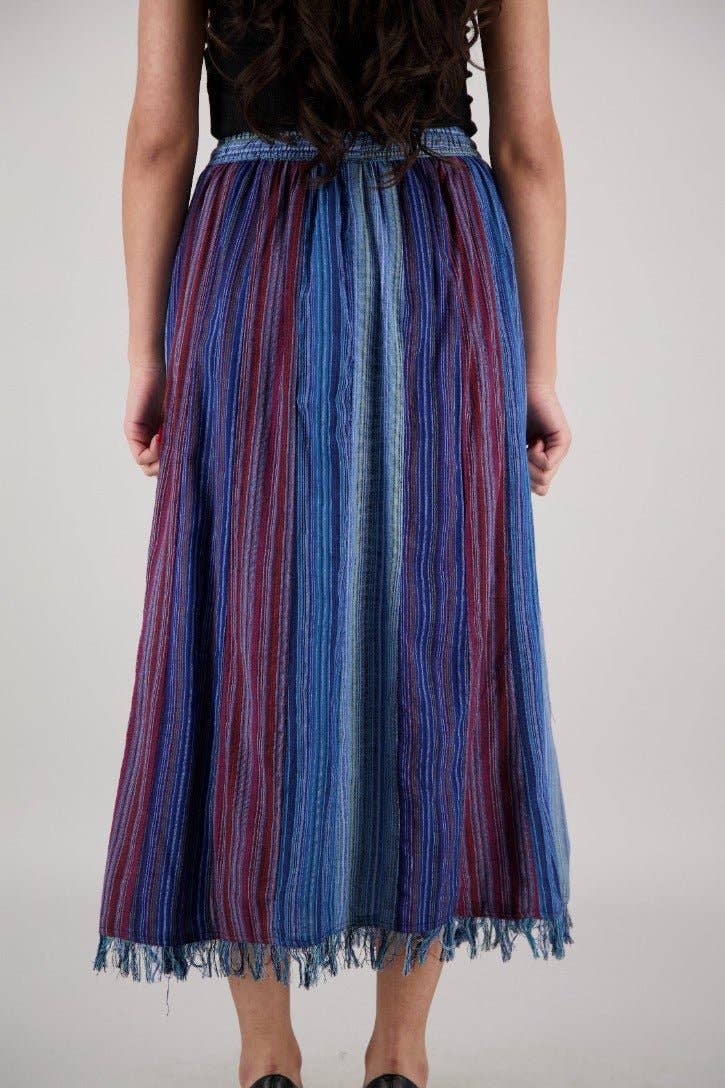 Multicolor Patchwork Boho Skirt PAT-3516