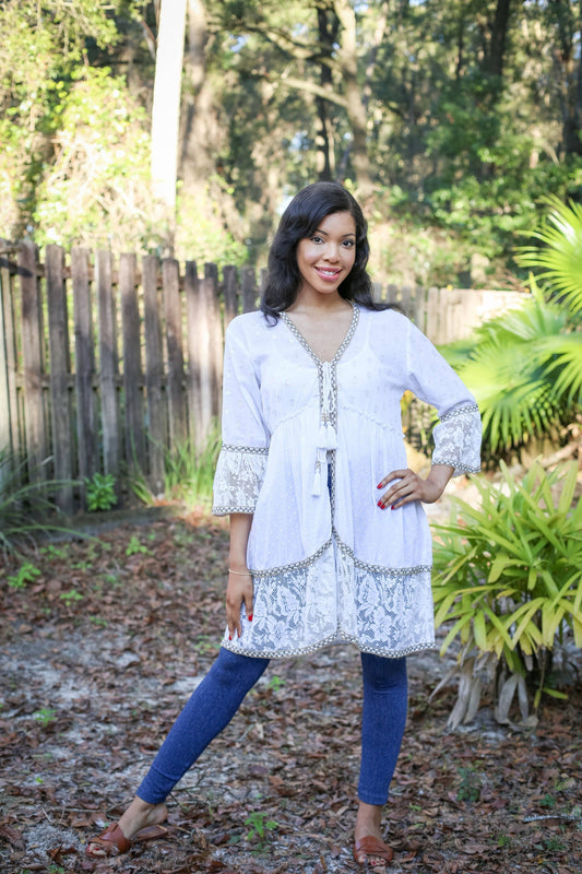 White Cover Up Summer Fusion