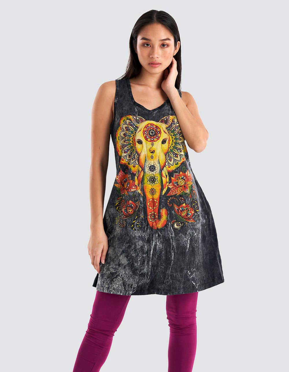 Stonewash tank top (TH-1502PK)
