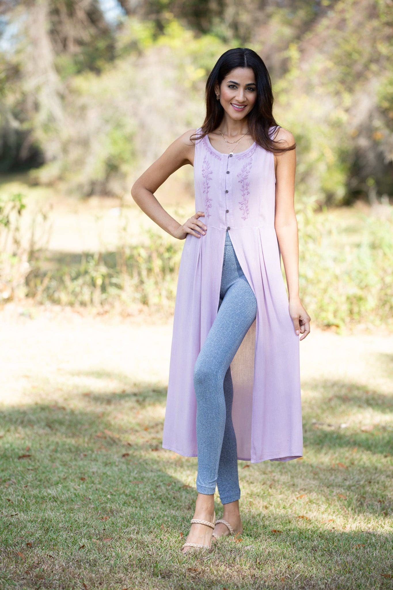Embroidered Classy Cover Up