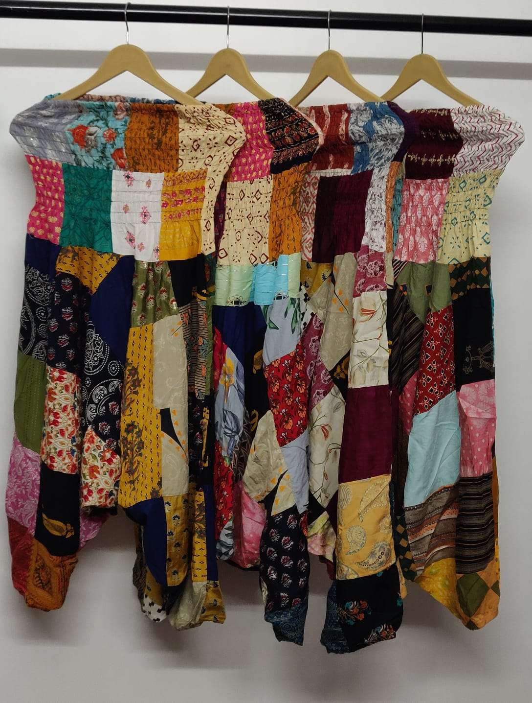 Women Patchwork Harem Pants Ballon Fit Baggy Jogger Mix Lot